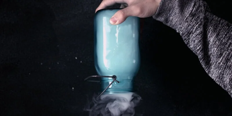botella con gas