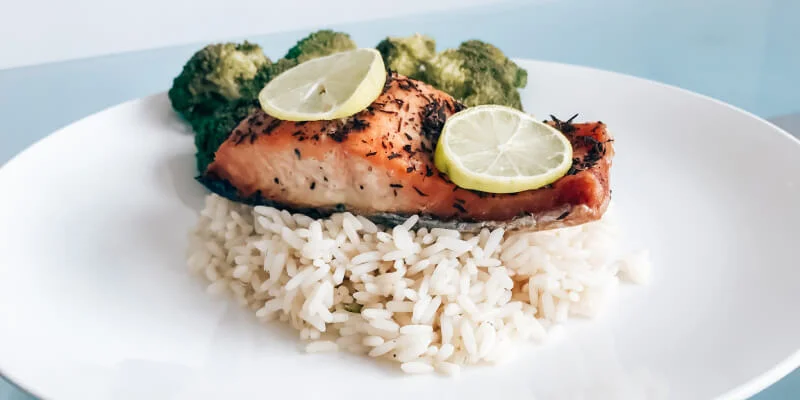 plato saludable de comida