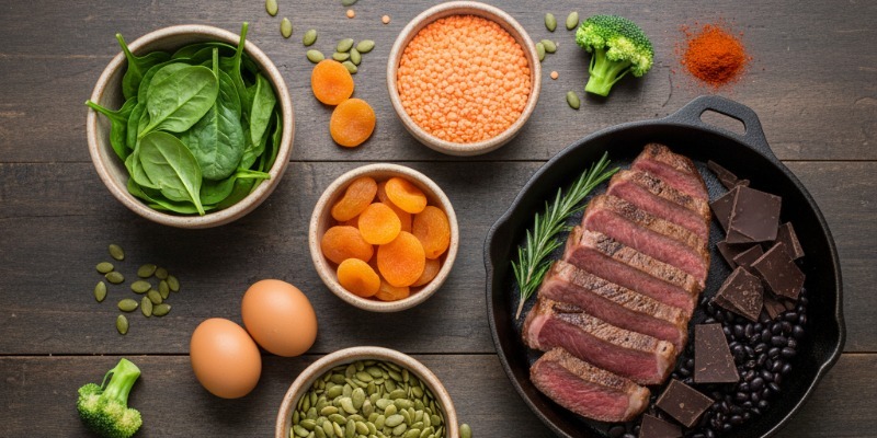 alimentos ricos en hierro