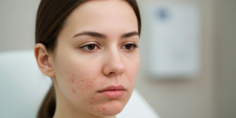 chica con dermatitis perioral