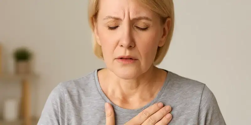 Mujer con reflujo gastroesofagico