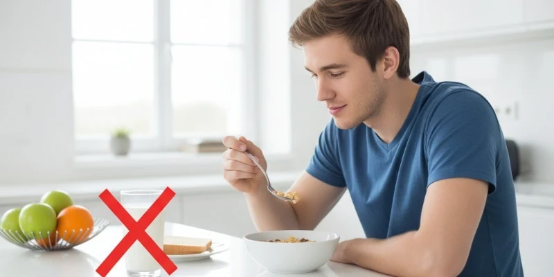 persona con intolerancia a la lactosa